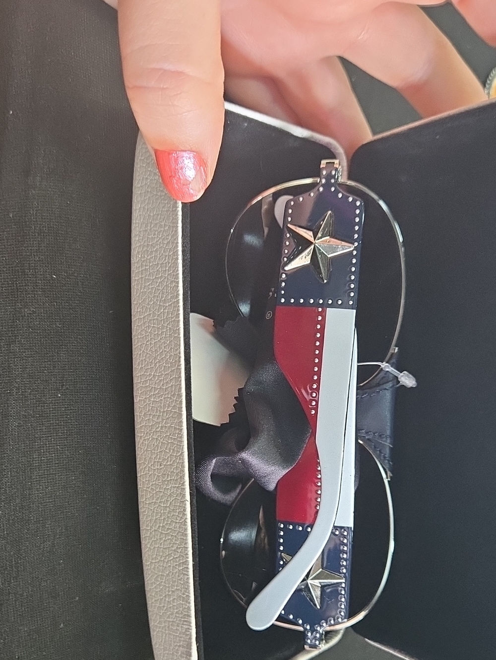 Star-Detail Sunglasses in Red, White & Blue